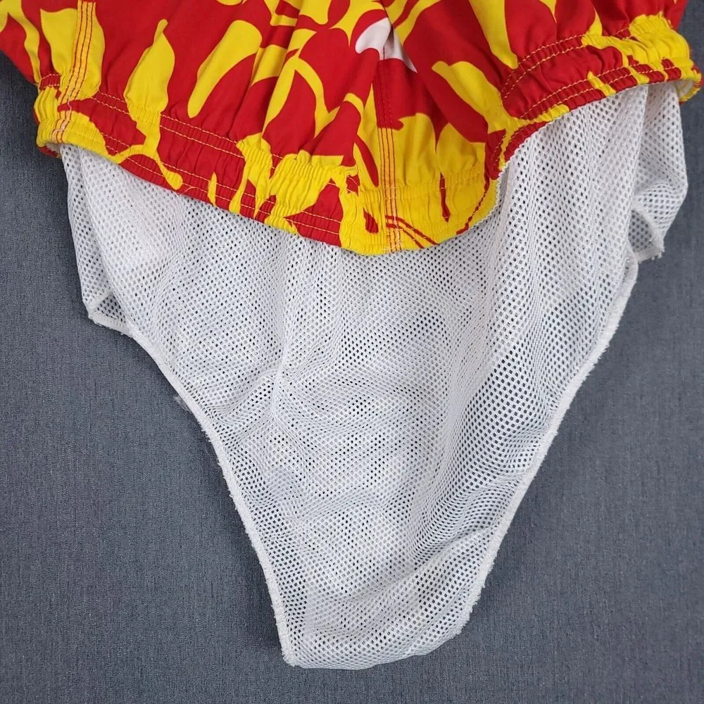 Ocean Pacific OP‎ Shorts Mens XL (Fits 34x10) Hawaiian Baggy Lined Swim Trunks